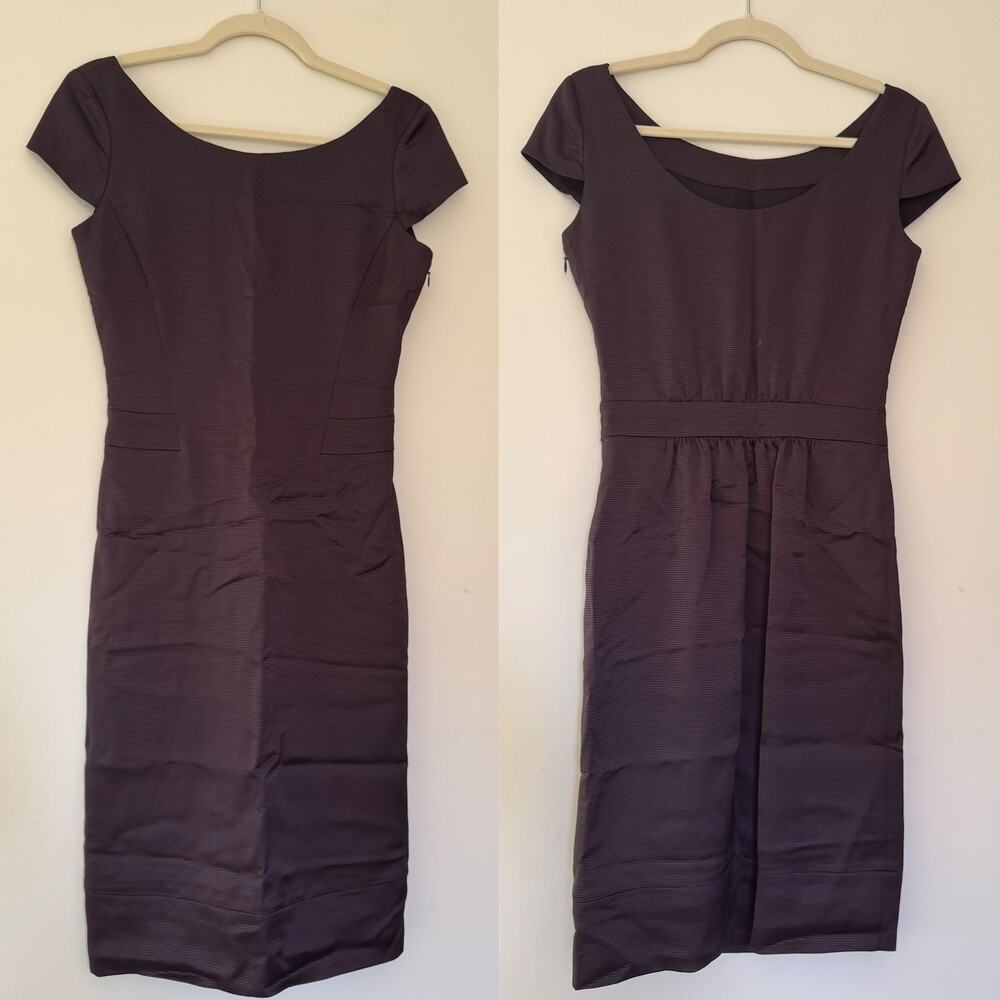 Emporio Armani Purple Cap Sleeve Mini Dress